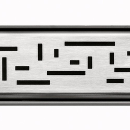 Декоративная решетка TECEdrainline "lines", нержавеющая сталь, сатин, для душевого канала, прямая 900