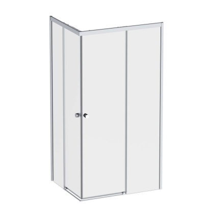 W94G-403-10080-MТ Душевое ограждение X-Joy Square Slide 100х80, мат Хром, прозрачное