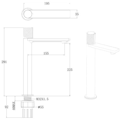 Смеситель для раковины Allen Brau Liberty 5.33002-00 хром