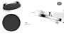 Верхний душ Inspire VSHD-3I3CMB, черный Верхний душ Inspire VSHD-3I3CMB, черный