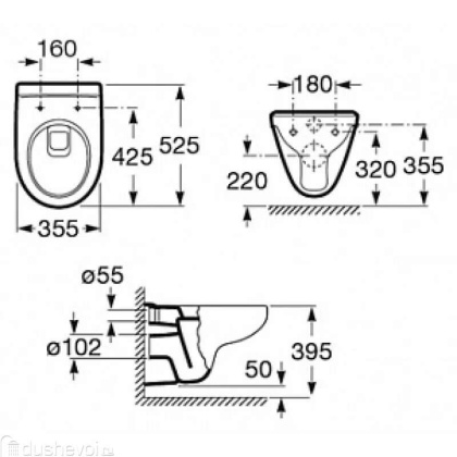 Унитаз с инсталляцией Roca Victoria 893100000