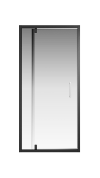 Душевая дверь Creto Astra 121-WTW-900-C-B-6 стекло прозрачное профиль черный, 90х195 см