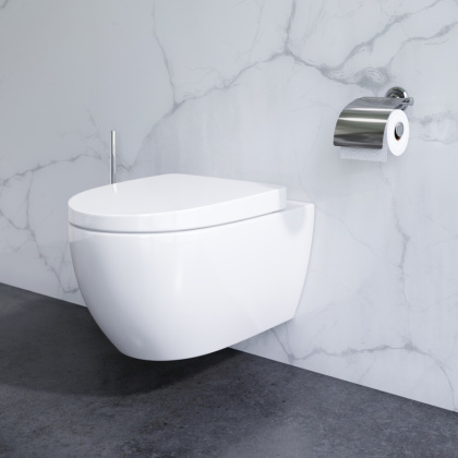 Подвесной комплект AWE ( зона туалета), 34х38,4х56 см, цвет белый с серебром, CK11FB