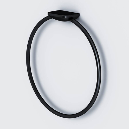 Кольцо для полотенец Inspire V2.0, 18,7х18,5х4 см, черное, A50A34422