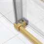 Душевая дверь Slim Soft VDS-1SS140CLG, 1400, брашированное золото, стекло прозрачное