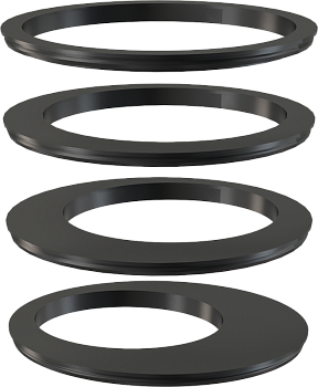 Вставка под водосточную трубу, комплект – черный