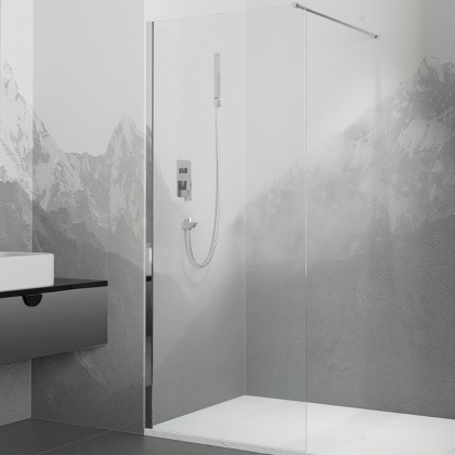 Душевая перегородка RGW Walk In WA-002 120 35100212-11 профиль Хром стекло прозрачное Душевая перегородка RGW Walk In WA-002 120 35100212-11 профиль Хром стекло прозрачное