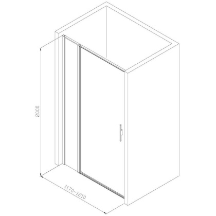 Душевая дверь Allen Brau Priority 120 3.31007.00 хром Душевая дверь Allen Brau Priority 120 3.31007.00 хром
