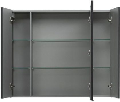 Зеркало-шкаф Aquanet Алвита 100 серый антрацит