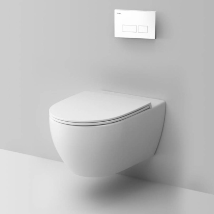 IS47001.111700 Комплект инсталляция с клавишей Pro S белый с подвесным унитазом Awe FlashClean с сид м/лифт