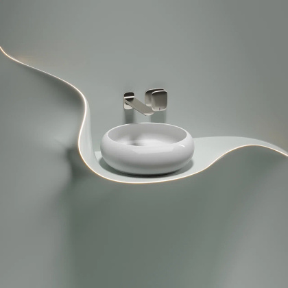 Умывальник чаша накладная круглая Element 360*360*120мм