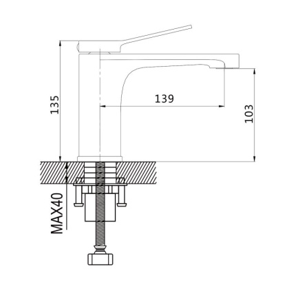 Смеситель для раковины Shevanik S62H S6201H Смеситель для раковины Shevanik S62H S6201H