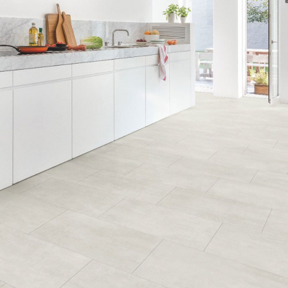 Виниловый ламинат Quick Step LIVYN Ambient Glue Plus AMGP 40049 Бетон Светлый Виниловый ламинат Quick Step LIVYN Ambient Glue Plus AMGP 40049 Бетон Светлый