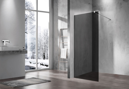 Душевая перегородка Walk-In VSW-1H800CG, 800*2000, хром, стекло тонированное Душевая перегородка Walk-In VSW-1H800CG, 800*2000, хром, стекло тонированное