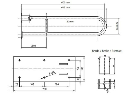 Поручень Bemeta Help 301507804 Белый матовый, с фиксатором 600 мм Поручень Bemeta Help 301507804 Белый матовый, с фиксатором 600 мм