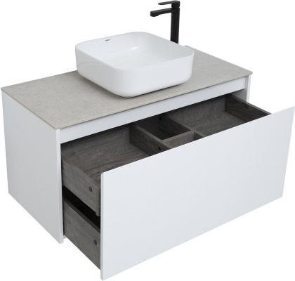 Тумба под раковину Aquanet Nova Lite 100 белый (1 ящик) Тумба под раковину Aquanet Nova Lite 100 белый (1 ящик)