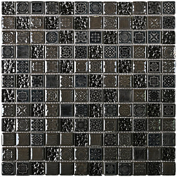 Мозаика стеклянная с камнем Morocco (чип 8*23*23) 300*300(11шт.-0.99м2), м2