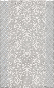 Декор AZ\A053\6424 Мотиво серый 40см*25см*8мм (1уп/10шт), шт