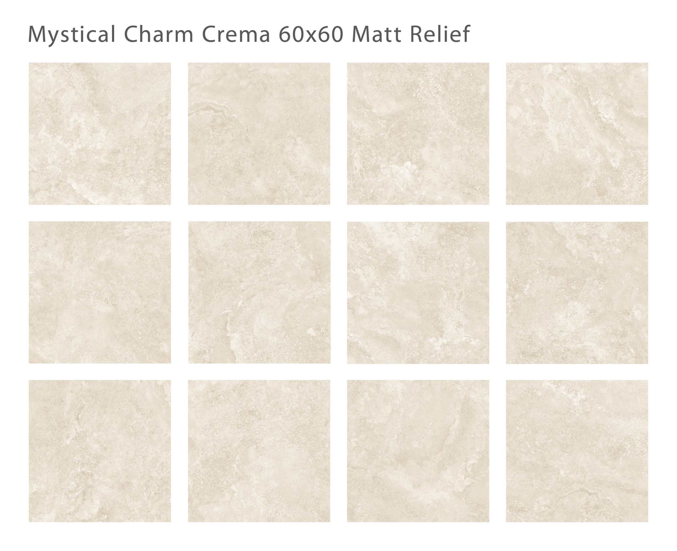Плитка Mystical Charm Crema Relief Matt 60x60 (4 шт.в уп) Плитка Mystical Charm Crema Relief Matt 60x60 (4 шт.в уп)