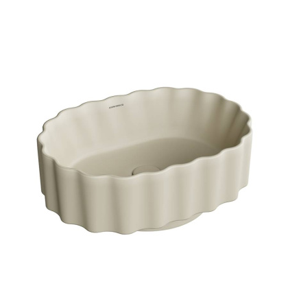 Раковина ARTBASIN Conchiglia накладная 50, песочная матовая CC.wb.50\SAN