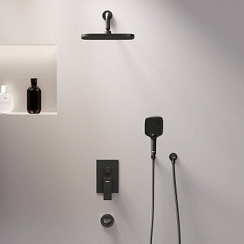 953510300 Gala встраиваемая душевая система со смесителем и изливом, чёрный