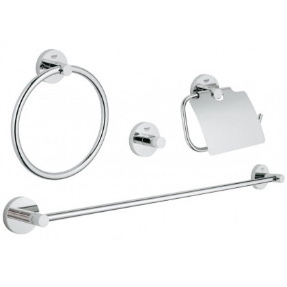 Набор аксессуаров GROHE Essentials из 4 предметов, 27х69 см, хром, 40776001