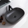 Раковина накладная керамическая, овальная, серая матовая, BB1084-H311, 600x420x140 Раковина накладная керамическая, овальная, серая матовая, BB1084-H311, 600x420x140