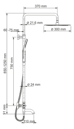 A18801 Thermo Душевой комплект с термостатическим смесителем Wasserkraft A18801 Thermo Душевой комплект с термостатическим смесителем Wasserkraft