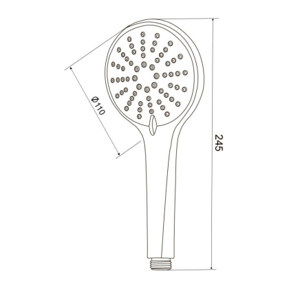 Лейка для душа  D123B