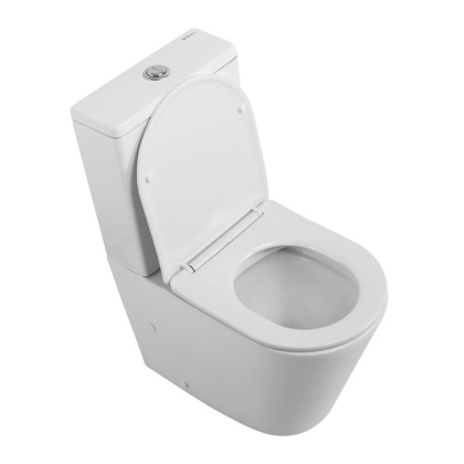 FLAY-R Чаша унитаза безободкового с сиденьем дюропласт soft close P-trap, BB2149CPR/SC