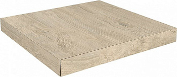 Ступень угловая клееная правая Сальветти капучино светлый 33x33x0,9