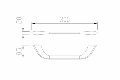 Полотенцедержатель ABBER Nord AA1551B черный матовый