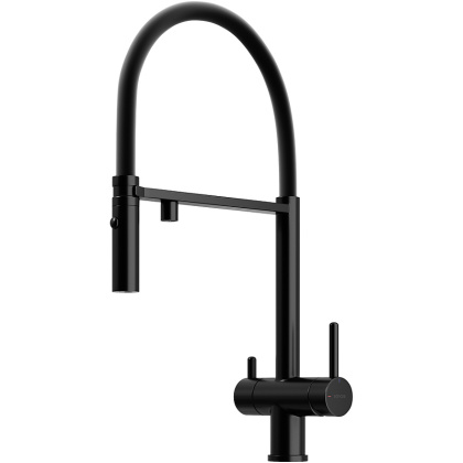 Смеситель для кухни SANCOS Imola с возможностью подключения фильтра для воды, цвет матовый черный, арт. SC4010MB