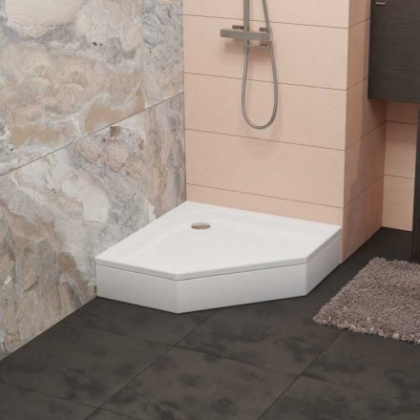 Душевой поддон RGW Style-TR 80 x 80 см трапеция, акриловый, белый, 16180588-11