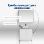 Тумба под раковину Aquanet Nova Lite 60 белый глянец (2 дверцы) Тумба под раковину Aquanet Nova Lite 60 белый глянец (2 дверцы)