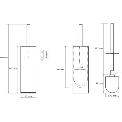 Ершик для унитаза Bemeta Plaza 118113092 Хром, белая Ершик для унитаза Bemeta Plaza 118113092 Хром, белая