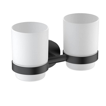 Стакан для зубных щеток двойной Timo Saona 13034/03 черный матовый