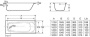 CONTESA стальная ванна 170X70 CONTESA стальная ванна 170X70