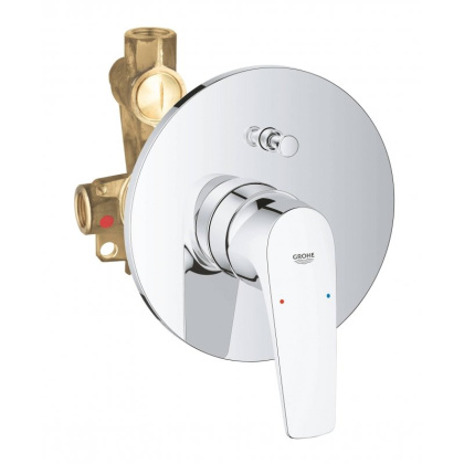Смеситель для ванны GROHE BauFlow для скрытого монтажа, хром (29113000) Смеситель для ванны GROHE BauFlow для скрытого монтажа, хром (29113000)