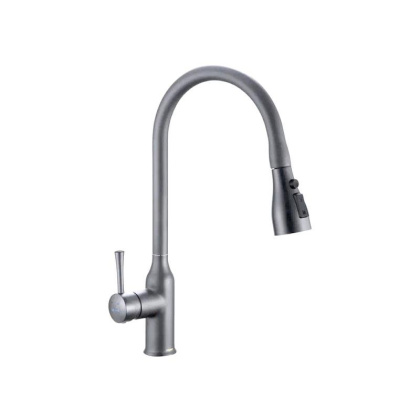 Смеситель для кухни с выдвижной лейкой Shevanik S163T