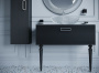 Тумба Linea 80 черная + Хром_Комплект 842-080-BCR Boheme Тумба Linea 80 черная + Хром_Комплект 842-080-BCR Boheme