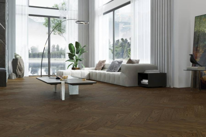 Кварцевый паркет Quartz Parquet Английская Ёлка Дуб Лимба, 33-405