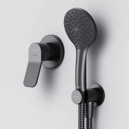 FB85A2H002 X-Joy, набор: Смеситель д/душа, душевой набор ( ручн.душ 110 мм, 1 режим), шланговое присоеди