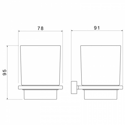 Стакан для зубных щеток Timo Torne 43033/17 золото матовое