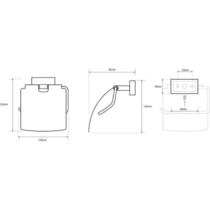 Держатель туалетной бумаги с крышкой