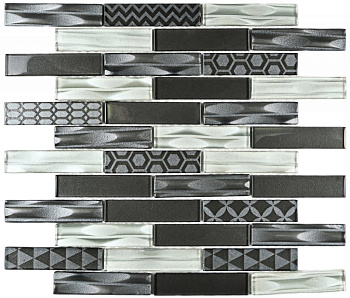 Стеклянная мозаика Bonaparte Optima Grey 30х30 см