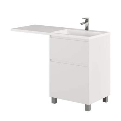 Тумба с раковиной напольная Creto Cafor White 110 правосторонняя