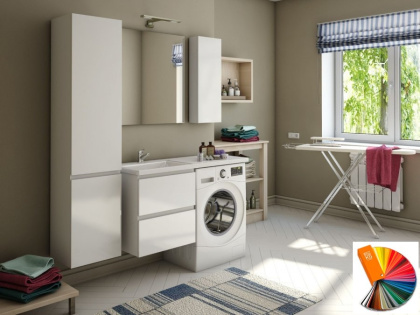 Тумба подвесная под умывальник Dallas Luxe 1050х482 2 ящика (ШхГхВ) 408х476х607 Тумба подвесная под умывальник Dallas Luxe 1050х482 2 ящика (ШхГхВ) 408х476х607