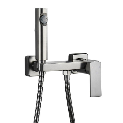 Гигиенический душ со смесителем Rose R1805T-1, пепельный Гигиенический душ со смесителем Rose R1805T-1, пепельный