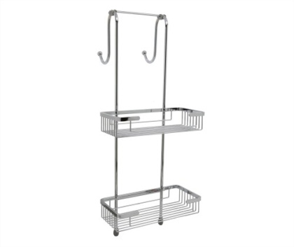 Комплект из держателей и 2-х навесных полок, 27,5х66,5х27,3 см, хром, K-72222